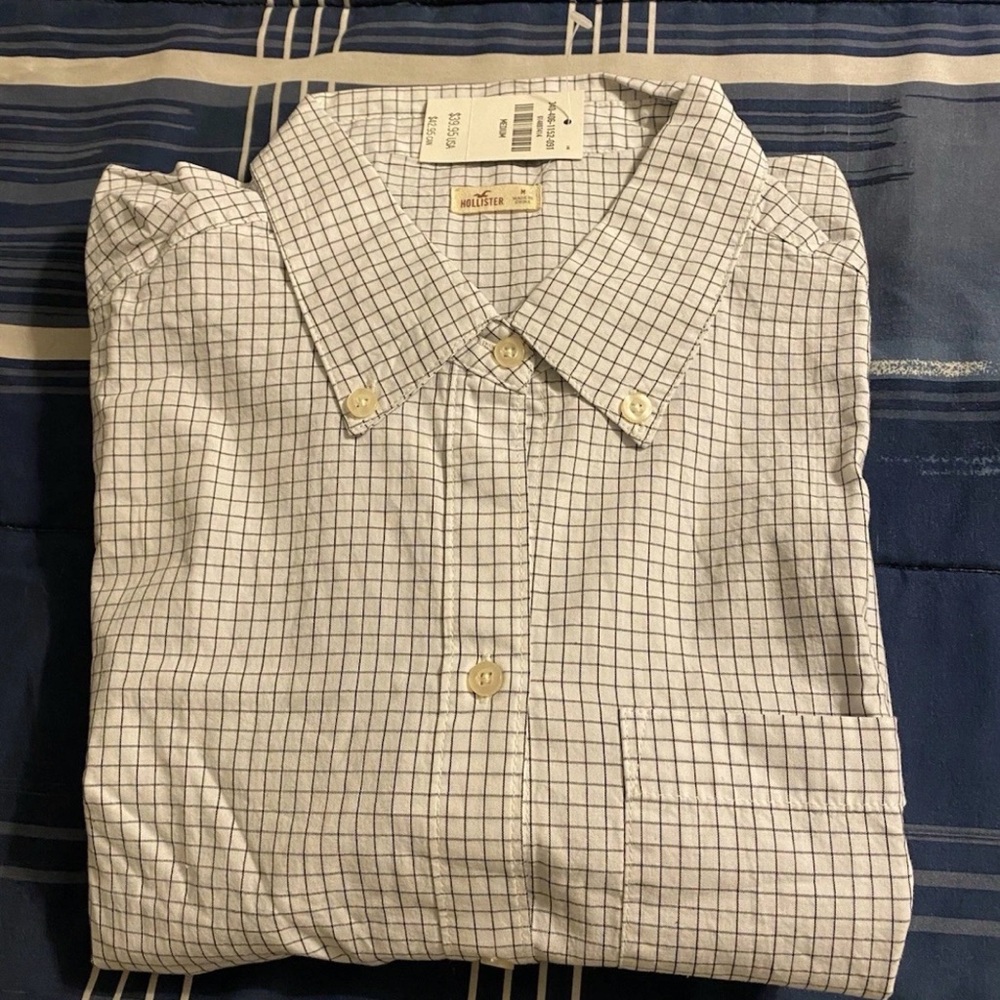 Hollister California  Button Down Shirt Men's Medium Long sleeve